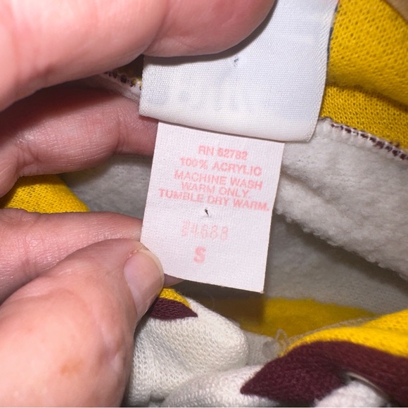 BIKE Hooded Sleeveless Pullover Sweatshirt Womens Small Fleece Fall Colors - Picture 7 of 8